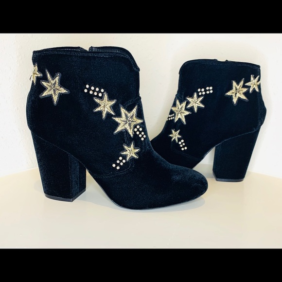 Mix No.6 Velvet Pearl Black Women’s Booties Size 9.5 NWT - Picture 2 of 8